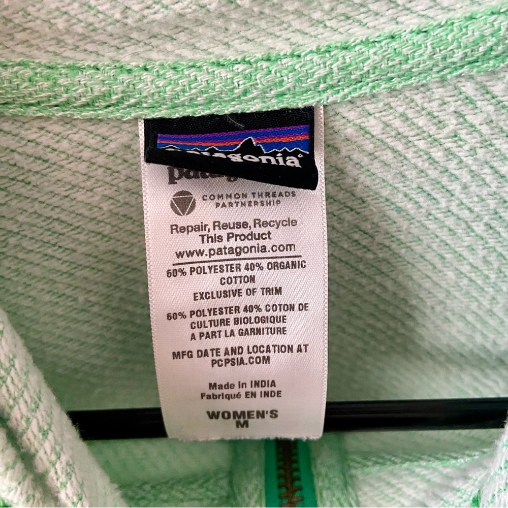 Patagonia Women's Cloud Stack Hoodie Full Zip Green Size M - Picture 4 of 5
